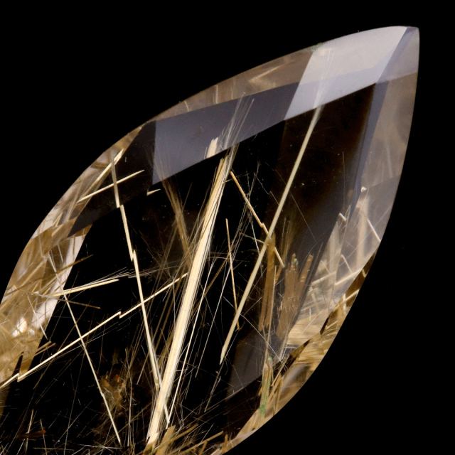 ゴールド ルチルクォーツ ルース 裸石 AAAAAA 金針 水晶 タイチンルチル 風水 金運 宝石質 天然石 パワーストーン 1点もの