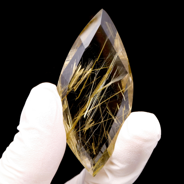 ゴールド ルチルクォーツ ルース 裸石 AAAAAA 金針 水晶 タイチンルチル 風水 金運 宝石質 天然石 パワーストーン 1点もの