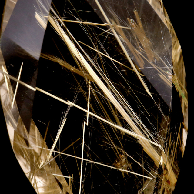 ゴールド ルチルクォーツ ルース 裸石 AAAAAA 金針 水晶 タイチンルチル 風水 金運 宝石質 天然石 パワーストーン 1点もの