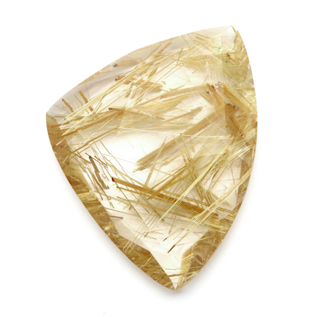 ゴールド ルチルクォーツ ルース 裸石 AAAAAA 金針 水晶 タイチンルチル 風水 金運 宝石質 天然石 パワーストーン 1点もの