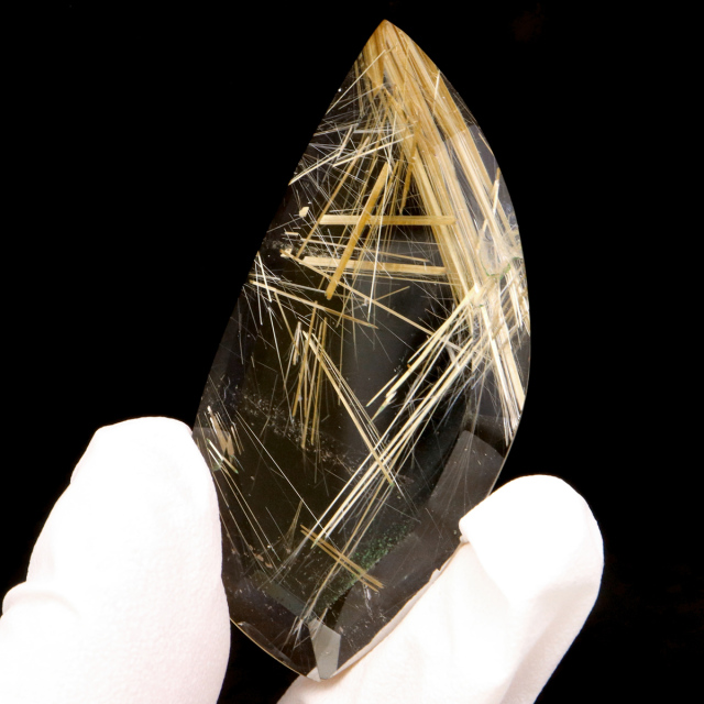ゴールド ルチルクォーツ ルース 裸石 AAAAAA 金針 水晶 タイチンルチル 風水 金運 宝石質 天然石 パワーストーン 1点もの