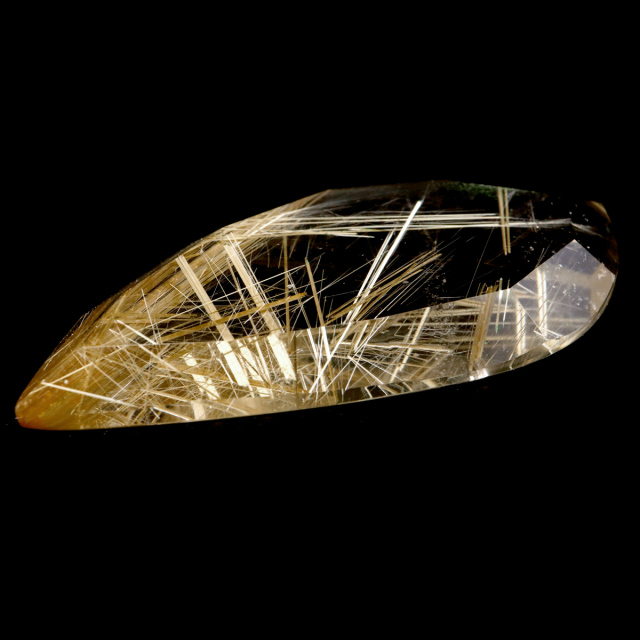 ゴールド ルチルクォーツ ルース 裸石 AAAAAA 金針 水晶 タイチンルチル 風水 金運 宝石質 天然石 パワーストーン 1点もの