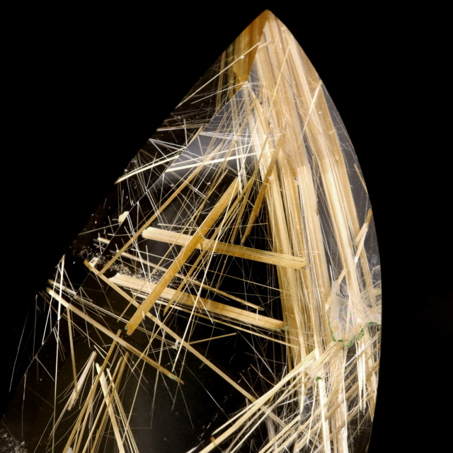 ゴールド ルチルクォーツ ルース 裸石 AAAAAA 金針 水晶 タイチンルチル 風水 金運 宝石質 天然石 パワーストーン 1点もの