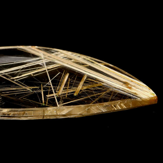 ゴールド ルチルクォーツ ルース 裸石 AAAAAA 金針 水晶 タイチンルチル 風水 金運 宝石質 天然石 パワーストーン 1点もの