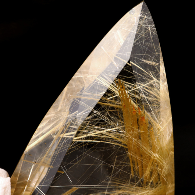 ゴールド ルチルクォーツ ルース 裸石 AAAAAA 金針 水晶 タイチンルチル 風水 金運 宝石質 天然石 パワーストーン 1点もの