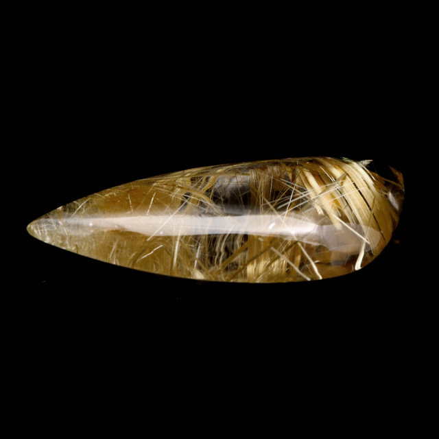 ゴールド ルチルクォーツ ルース 裸石 AAAAAA 金針 水晶 タイチンルチル 風水 金運 宝石質 天然石 パワーストーン 1点もの