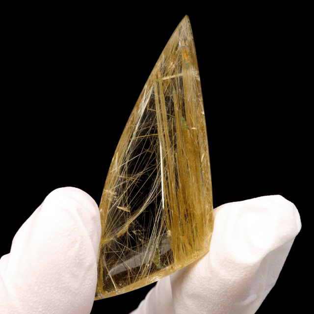 ゴールド ルチルクォーツ ルース 裸石 AAAAAA 金針 水晶 タイチンルチル 風水 金運 宝石質 天然石 パワーストーン 1点もの