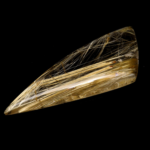 ゴールド ルチルクォーツ ルース 裸石 AAAAAA 金針 水晶 タイチンルチル 風水 金運 宝石質 天然石 パワーストーン 1点もの