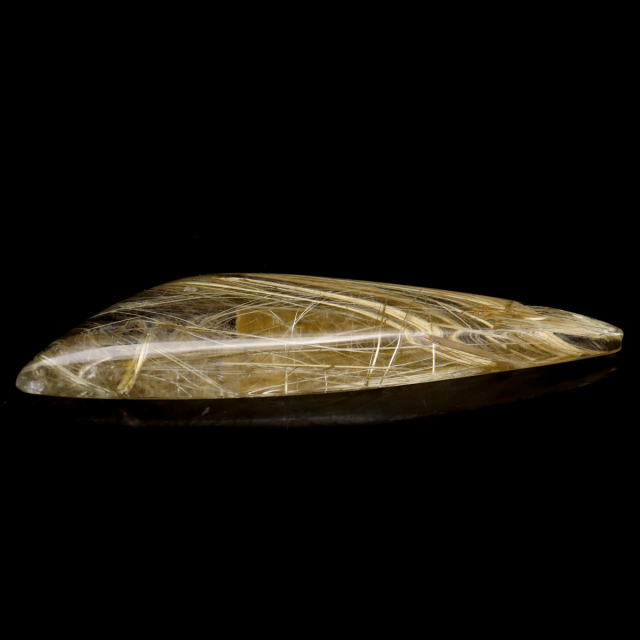 ゴールド ルチルクォーツ ルース 裸石 AAAAAA 金針 水晶 タイチンルチル 風水 金運 宝石質 天然石 パワーストーン 1点もの