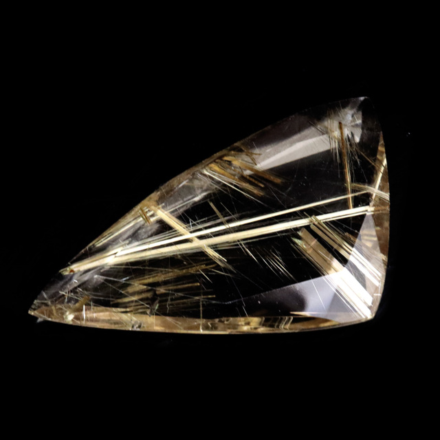 ゴールド ルチルクォーツ ルース 裸石 AAAAAA 金針 水晶 タイチンルチル 風水 金運 宝石質 天然石 パワーストーン 1点もの
