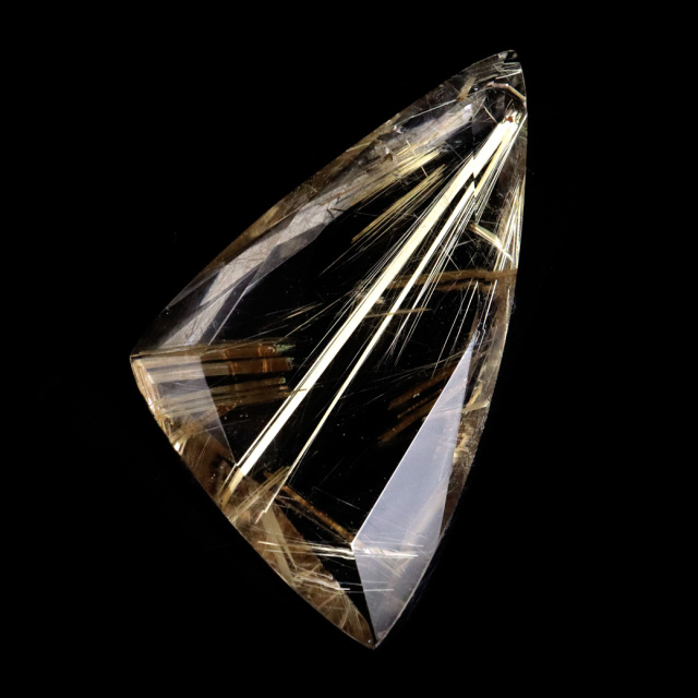 ゴールド ルチルクォーツ ルース 裸石 AAAAAA 金針 水晶 タイチンルチル 風水 金運 宝石質 天然石 パワーストーン 1点もの