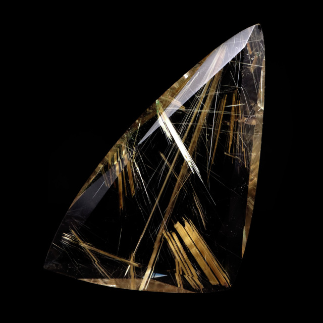 ゴールド ルチルクォーツ ルース 裸石 AAAAAA 金針 水晶 タイチンルチル 風水 金運 宝石質 天然石 パワーストーン 1点もの
