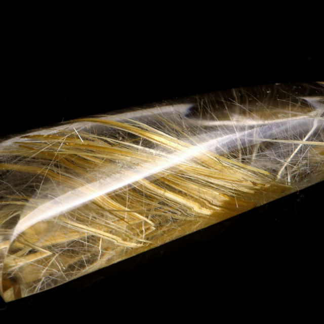 ゴールド ルチルクォーツ ルース 裸石 AAAAAA 金針 水晶 タイチンルチル 風水 金運 宝石質 天然石 パワーストーン 1点もの