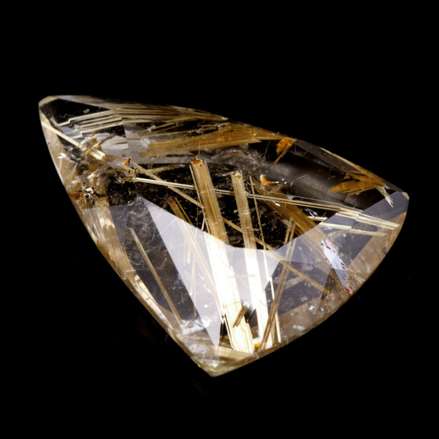 ゴールド ルチルクォーツ ルース 裸石 AAAAAA 金針 水晶 タイチンルチル 風水 金運 宝石質 天然石 パワーストーン 1点もの