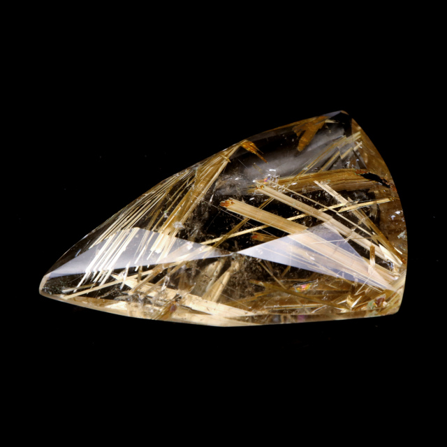 ゴールド ルチルクォーツ ルース 裸石 AAAAAA 金針 水晶 タイチンルチル 風水 金運 宝石質 天然石 パワーストーン 1点もの