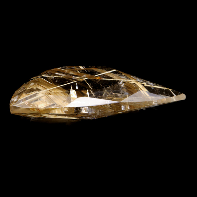ゴールド ルチルクォーツ ルース 裸石 AAAAAA 金針 水晶 タイチンルチル 風水 金運 宝石質 天然石 パワーストーン 1点もの