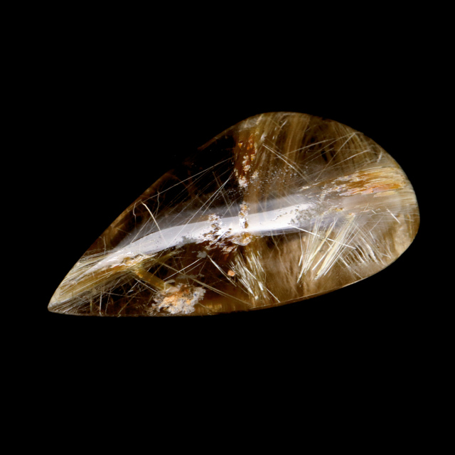 ゴールド ルチルクォーツ ルース 裸石 10.7g AAAAAA 金針 水晶