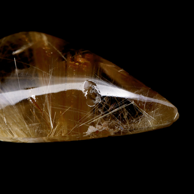ゴールド ルチルクォーツ ルース 裸石 AAAAAA 金針 水晶 タイチンルチル 風水 金運 宝石質 天然石 パワーストーン 1点もの