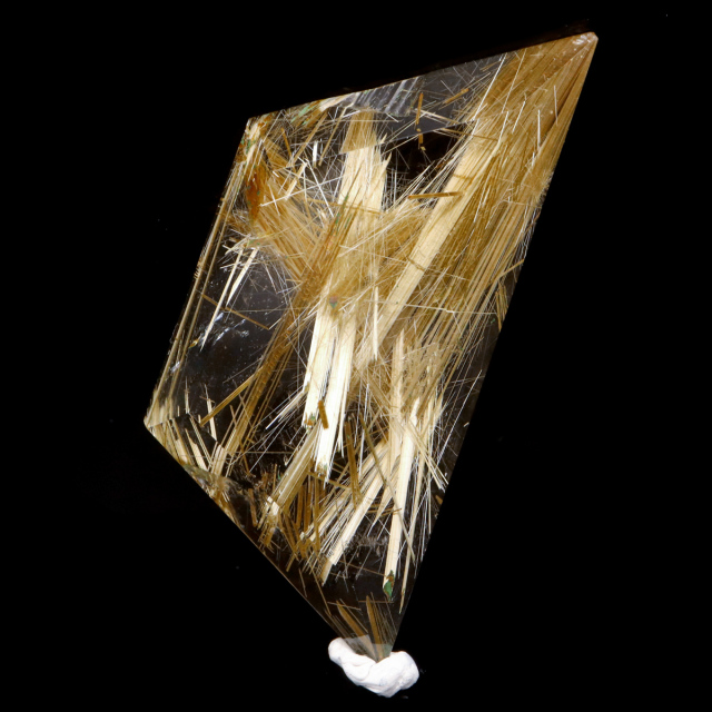 ゴールド ルチルクォーツ ルース 裸石 AAAAAA 金針 水晶 タイチンルチル 風水 金運 宝石質 天然石 パワーストーン 1点もの