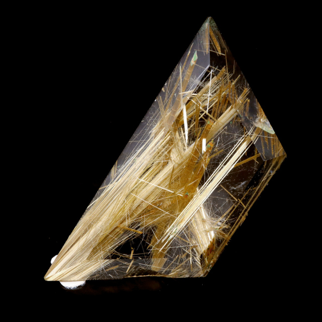 ゴールド ルチルクォーツ ルース 裸石 9g AAAAAA 金針 水晶