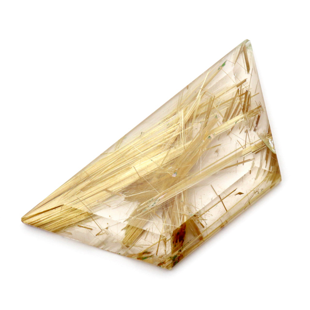 ゴールド ルチルクォーツ ルース 裸石 AAAAAA 金針 水晶 タイチンルチル 風水 金運 宝石質 天然石 パワーストーン 1点もの
