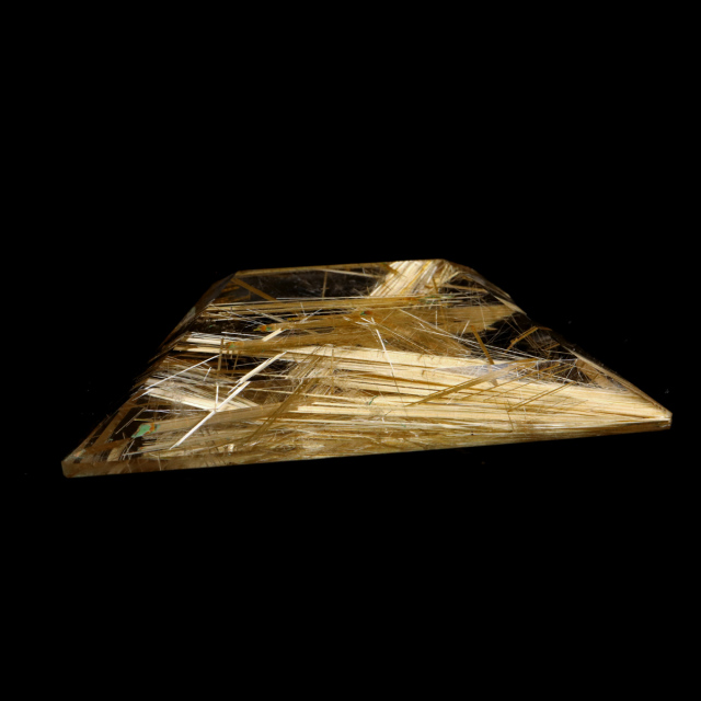ゴールド ルチルクォーツ ルース 裸石 AAAAAA 金針 水晶 タイチンルチル 風水 金運 宝石質 天然石 パワーストーン 1点もの