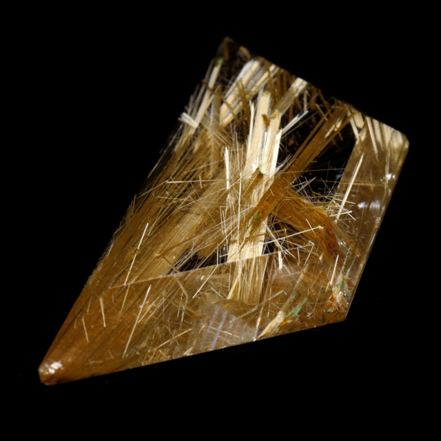 ゴールド ルチルクォーツ ルース 裸石 AAAAAA 金針 水晶 タイチンルチル 風水 金運 宝石質 天然石 パワーストーン 1点もの