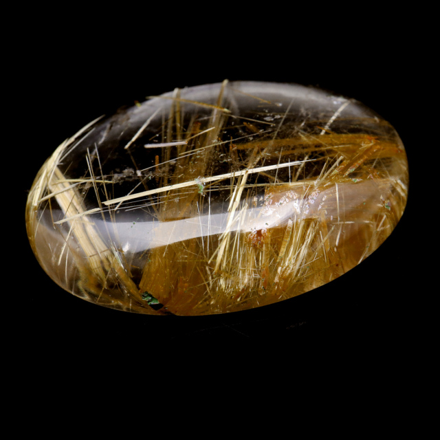 ゴールド ルチルクォーツ ルース 裸石 AAAAAA 金針 水晶 タイチンルチル 風水 金運 宝石質 天然石 パワーストーン 1点もの