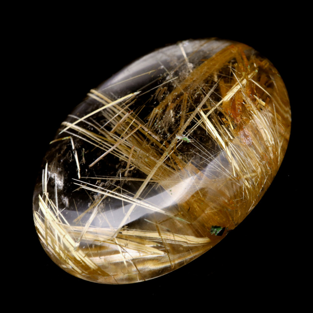 ゴールド ルチルクォーツ ルース 裸石 AAAAAA 金針 水晶 タイチンルチル 風水 金運 宝石質 天然石 パワーストーン 1点もの