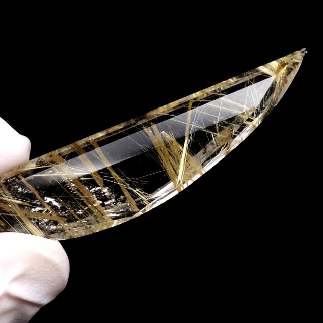 ゴールド ルチルクォーツ ルース 裸石 AAAAAA 金針 水晶 タイチンルチル 風水 金運 宝石質 天然石 パワーストーン 1点もの