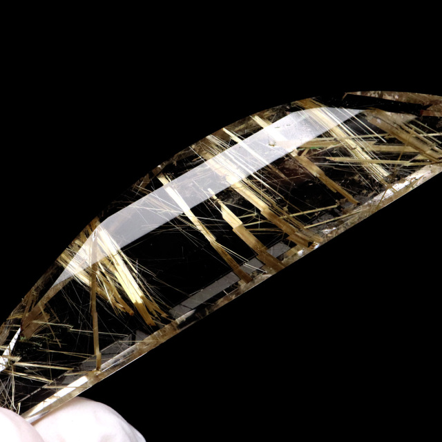 ゴールド ルチルクォーツ ルース 裸石 AAAAAA 金針 水晶 タイチンルチル 風水 金運 宝石質 天然石 パワーストーン 1点もの
