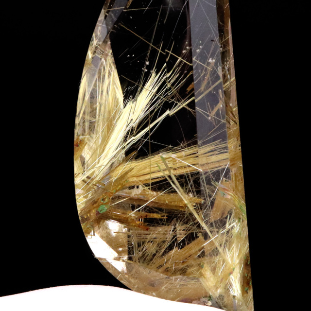 ゴールド ルチルクォーツ ルース 裸石 AAAAAA 金針 水晶 タイチンルチル 風水 金運 宝石質 天然石 パワーストーン 1点もの
