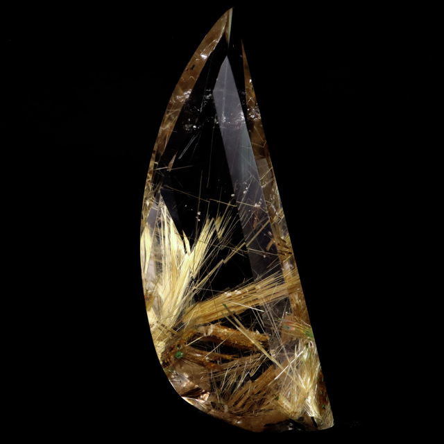 ゴールド ルチルクォーツ ルース 裸石 AAAAAA 金針 水晶 タイチンルチル 風水 金運 宝石質 天然石 パワーストーン 1点もの