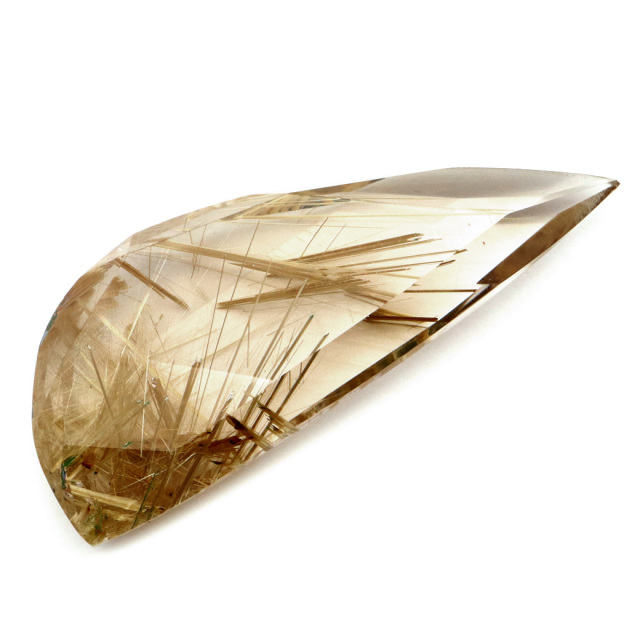 ゴールド ルチルクォーツ ルース 裸石 AAAAAA 金針 水晶 タイチンルチル 風水 金運 宝石質 天然石 パワーストーン 1点もの