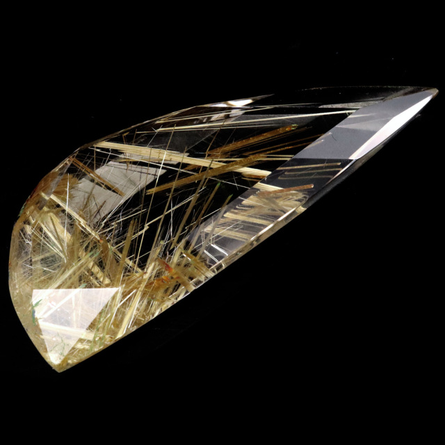 ゴールド ルチルクォーツ ルース 裸石 AAAAAA 金針 水晶 タイチンルチル 風水 金運 宝石質 天然石 パワーストーン 1点もの