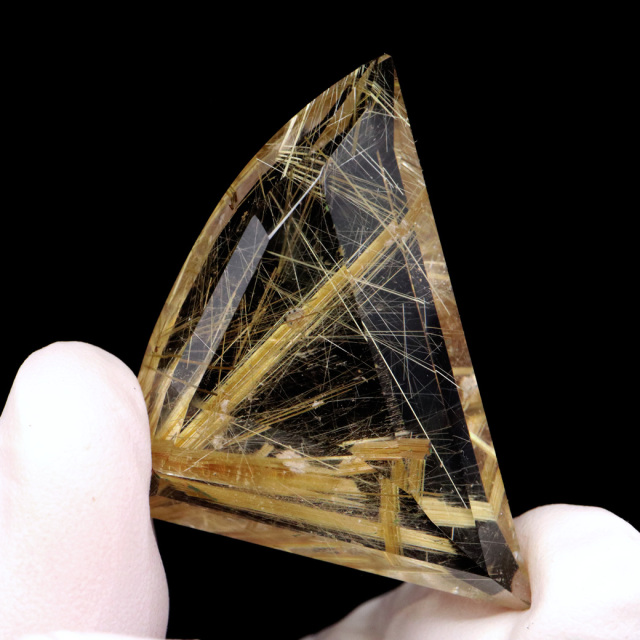 ゴールド ルチルクォーツ ルース 裸石 AAAAAA 金針 水晶 タイチンルチル 風水 金運 宝石質 天然石 パワーストーン 1点もの