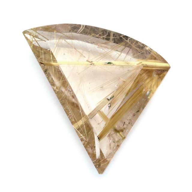 ゴールド ルチルクォーツ ルース 裸石 13.3g AAAAAA 金針 水晶