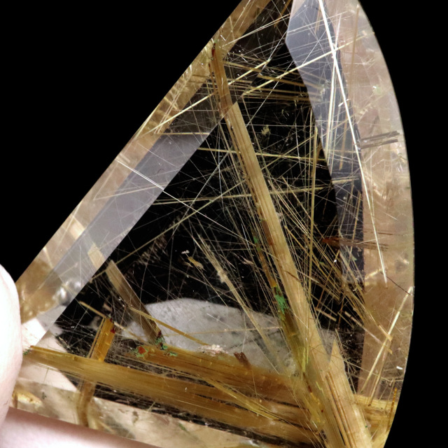 ゴールド ルチルクォーツ ルース 裸石 AAAAAA 金針 水晶 タイチンルチル 風水 金運 宝石質 天然石 パワーストーン 1点もの