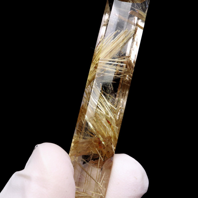 ゴールド ルチルクォーツ ルース 裸石 AAAAAA 金針 水晶 タイチンルチル 風水 金運 宝石質 天然石 パワーストーン 1点もの