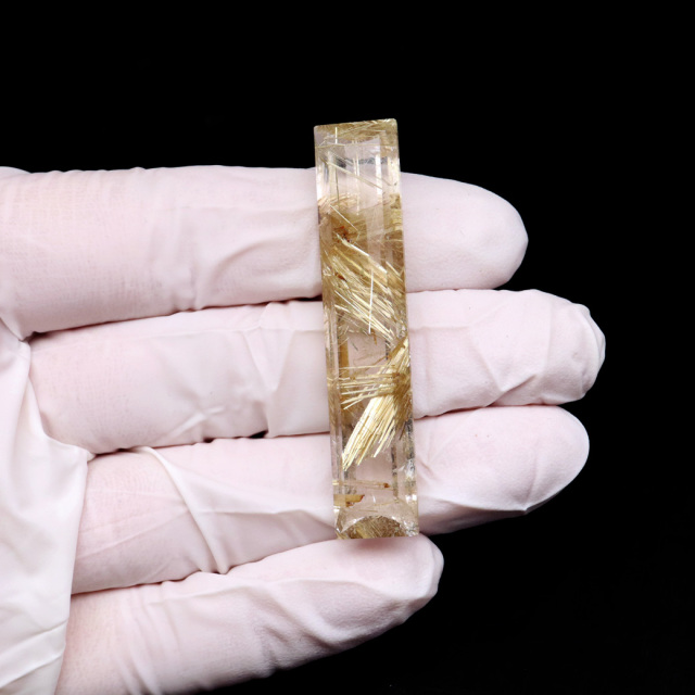 ゴールド ルチルクォーツ ルース 裸石 AAAAAA 金針 水晶 タイチンルチル 風水 金運 宝石質 天然石 パワーストーン 1点もの