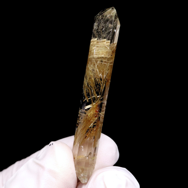 ゴールド ルチルクォーツ ルース 裸石 AAAAAA 金針 水晶 タイチンルチル 風水 金運 宝石質 天然石 パワーストーン 1点もの