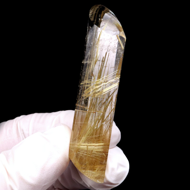 ゴールド ルチルクォーツ ルース 裸石 AAAAAA 金針 水晶 タイチンルチル 風水 金運 宝石質 天然石 パワーストーン 1点もの