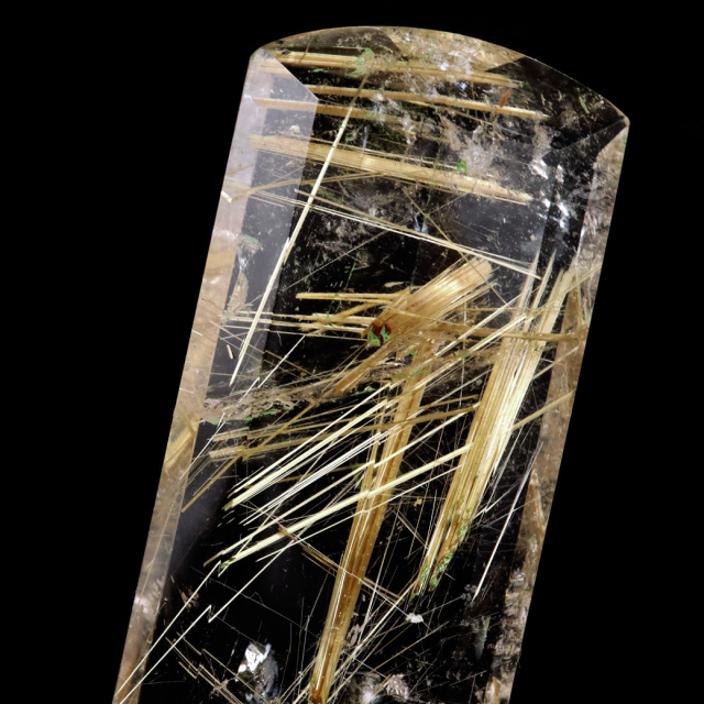 ゴールド ルチルクォーツ ルース 裸石 AAAAAA 金針 水晶 タイチンルチル 風水 金運 宝石質 天然石 パワーストーン 1点もの