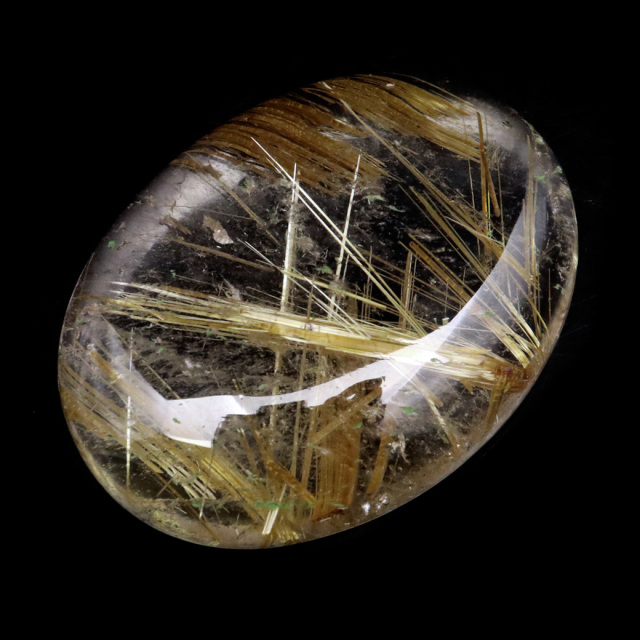 ゴールド ルチルクォーツ ルース 裸石 AAAAAA 金針 水晶 タイチンルチル 風水 金運 宝石質 天然石 パワーストーン 1点もの
