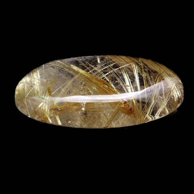 ゴールド ルチルクォーツ ルース 裸石 19.3g AAAAAA 金針 水晶