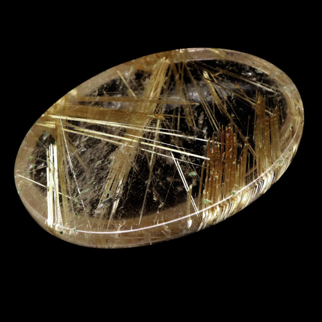 ゴールド ルチルクォーツ ルース 裸石 19.3g AAAAAA 金針 水晶