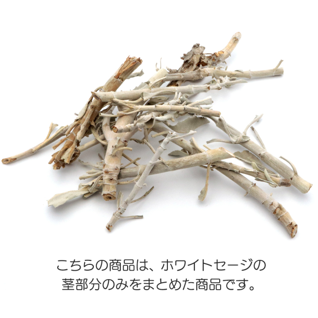 ホワイトセージ 枝のみ バー 茎のみ 詰め合わせ 30g お香 無農薬 高品質 カルフォルニア産 white sage