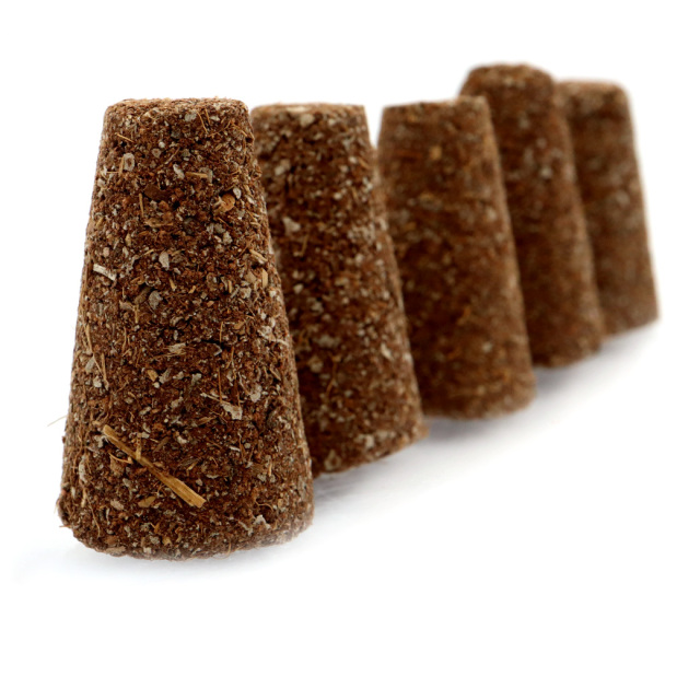 ホワイトセージ お香 コーン 5本入り 丸タイプ 高さ約3cm ハンドメイド 三角香 アロマ インセンス 空間 浄化