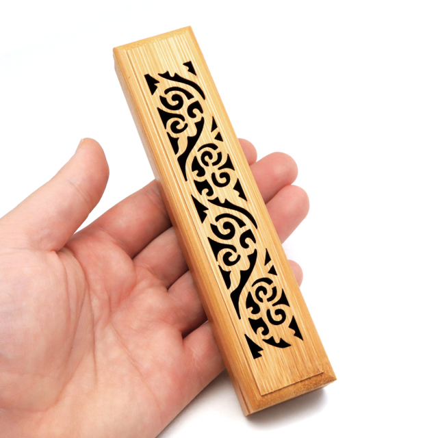 お香 おしゃれ 線香 横置き お香立て 2点セット ホワイトセージ パロサント 白檀 入門キット 竹素材