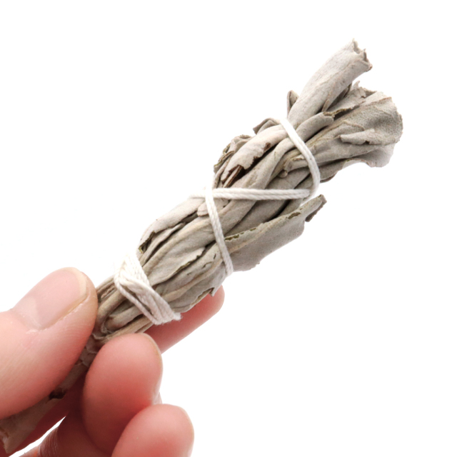 ホワイトセージ バンドル たいまつ型 ミニ トーチ 松明 1本 約4-6g お試し価格 アロマ お香 香り リラックス